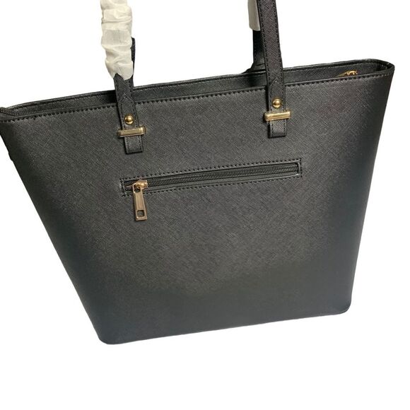 LOVEVOOK Shoulder Tote Black Bag with envelope clutch - Picture 3 of 12